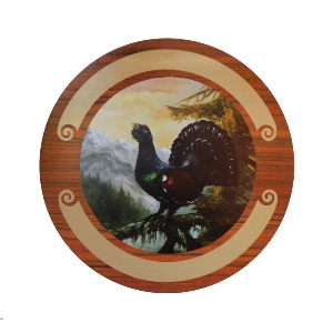 AKAH Ereschijven voor bijzondere prestaties von AKAH Ehrenscheibe Auerhahn 34cm 38612010