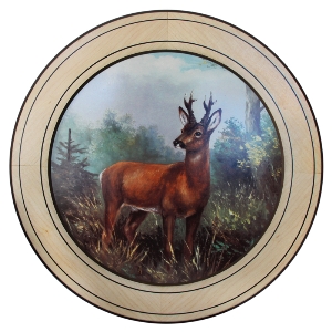 AKAH Ereschijven voor bijzondere prestaties von AKAH Ehrenscheibe Bock im Wechselrahmen 50cm 38632001