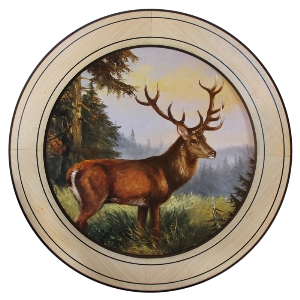AKAH Ereschijven voor bijzondere prestaties von AKAH Ehrenscheibe Hirsch im Wechselrahmen 50cm 38632002