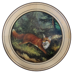 AKAH Ereschijven voor bijzondere prestaties von AKAH Ehrenscheibe Fuchs im Wechselrahmen 50cm 38632013