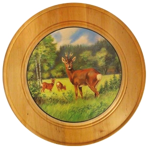 Ereschijven voor bijzondere prestaties von AKAH Ehrenscheibe aus Massivholz Ø 60 cm 38693001