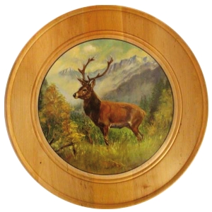Ereschijven voor bijzondere prestaties von AKAH Ehrenscheibe aus Massivholz Ø 60 cm 38693002