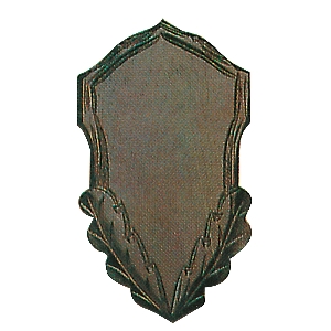 Gehörnbrett für Rehwild, 20x12 cm