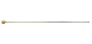Putzstock aus Messing mit Knopf