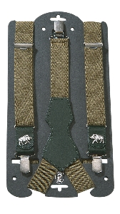Accessoires voor jacht en outdoor von AKAH Hosenträger mit Leder Sau 87642000