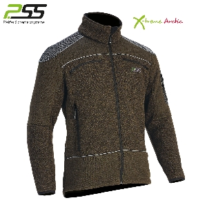 PSS X-treme Arctic Faserstrickjacke grün/melange