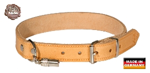 AKAH Halsbanden voor honden en jachthonden von AKAH AKAH Halsband genietet aus Fahlleder 90050030