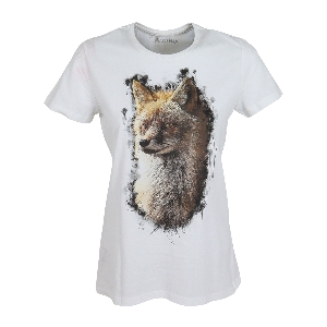 AKAH Overhemden en T-shirts voor buiten von AKAH ALMTRACHT T-Shirt Damen Fuchs, weiß 83817004